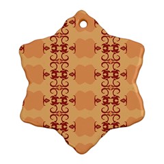 Background Wallpaper Brown Ornament (snowflake)