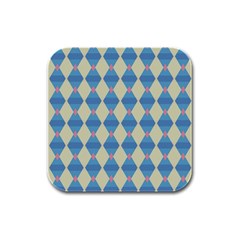 Pattern Texture Chevron Rubber Square Coaster (4 Pack) 