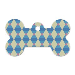 Pattern Texture Chevron Dog Tag Bone (one Side) by Dutashop