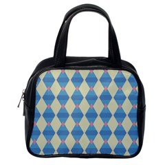 Pattern Texture Chevron Classic Handbag (one Side)