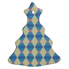 Pattern Texture Chevron Ornament (christmas Tree)  by Dutashop