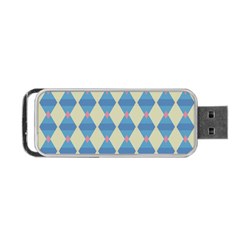 Pattern Texture Chevron Portable Usb Flash (two Sides)