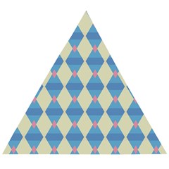 Pattern Texture Chevron Wooden Puzzle Triangle by Dutashop