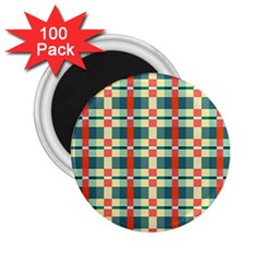 Texture Plaid 2 25  Magnets (100 Pack) 