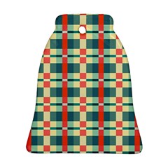 Texture Plaid Bell Ornament (two Sides)