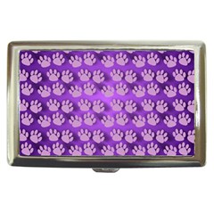 Pattern Texture Feet Dog Purple Cigarette Money Case