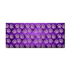 Pattern Texture Feet Dog Purple Hand Towel