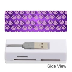 Pattern Texture Feet Dog Purple Memory Card Reader (stick)