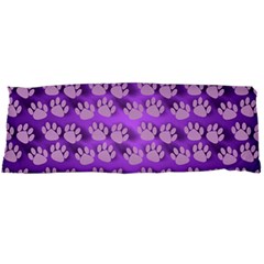 Pattern Texture Feet Dog Purple Body Pillow Case Dakimakura (two Sides)