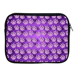 Pattern Texture Feet Dog Purple Apple Ipad 2/3/4 Zipper Cases