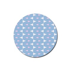 Pattern 3d Rubber Round Coaster (4 Pack) 