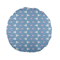 Pattern 3d Standard 15  Premium Flano Round Cushions