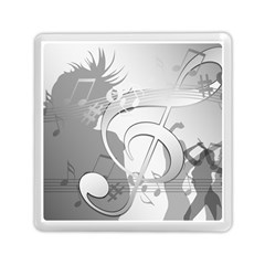 Dance Music Treble Clef Sound Girl Memory Card Reader (square)