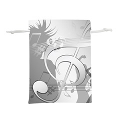 Dance Music Treble Clef Sound Girl Lightweight Drawstring Pouch (l) by Dutashop