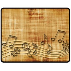 Dance Music Double Sided Fleece Blanket (medium)  by Dutashop