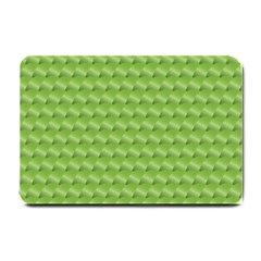 Green Pattern Ornate Background Small Doormat  by Dutashop