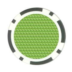 Green Pattern Ornate Background Poker Chip Card Guard by Dutashop