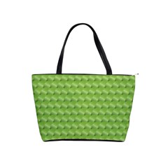 Green Pattern Ornate Background Classic Shoulder Handbag