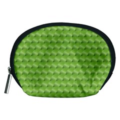 Green Pattern Ornate Background Accessory Pouch (medium)