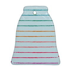 Crayon Background School Paper Ornament (bell)