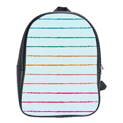 Crayon Background School Paper School Bag (xl)