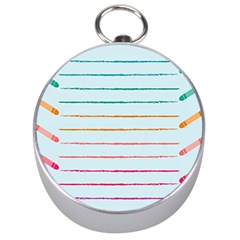 Crayon Background School Paper Silver Compasses