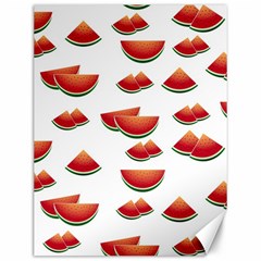 Summer Watermelon Pattern Canvas 12  X 16 