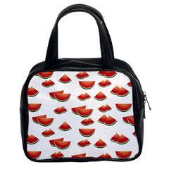 Summer Watermelon Pattern Classic Handbag (two Sides)