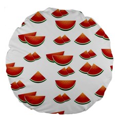 Summer Watermelon Pattern Large 18  Premium Round Cushions