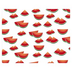 Summer Watermelon Pattern Double Sided Flano Blanket (medium) 