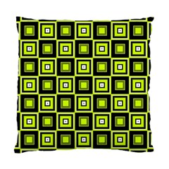 Green Pattern Square Squares Standard Cushion Case (two Sides)