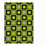 Green Pattern Square Squares Large Garden Flag (Two Sides) Front