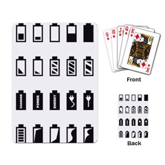 Battery Icons Charge Playing Cards Single Design (rectangle) by Dutashop