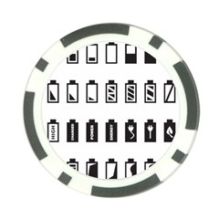 Battery Icons Charge Poker Chip Card Guard (10 Pack)