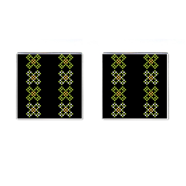 Pattern Background Vector Seamless Cufflinks (Square)