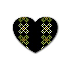 Pattern Background Vector Seamless Heart Coaster (4 Pack) 