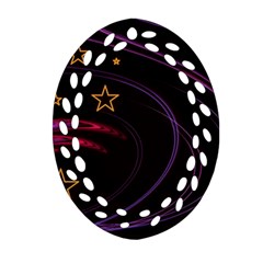 Background Abstract Star Ornament (oval Filigree)