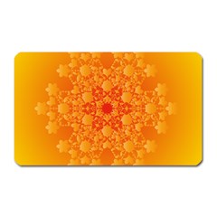 Fractal Yellow Orange Magnet (rectangular)