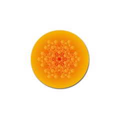 Fractal Yellow Orange Golf Ball Marker (10 Pack)