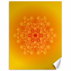 Fractal Yellow Orange Canvas 18  X 24 