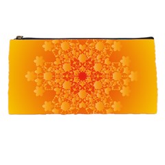 Fractal Yellow Orange Pencil Case by Dutashop