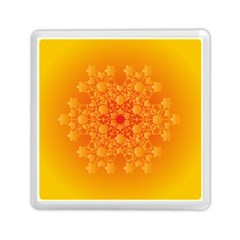 Fractal Yellow Orange Memory Card Reader (square)