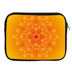 Fractal Yellow Orange Apple Ipad 2/3/4 Zipper Cases
