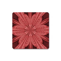 Background Floral Pattern Square Magnet