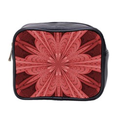 Background Floral Pattern Mini Toiletries Bag (two Sides)
