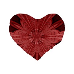 Background Floral Pattern Standard 16  Premium Heart Shape Cushions
