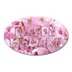 Cherry Blossom Photography Happy Hanami Sakura Matsuri Oval Magnet