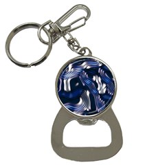 Structure Blue Background Bottle Opener Key Chain