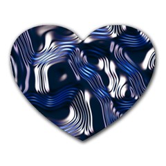 Structure Blue Background Heart Mousepads