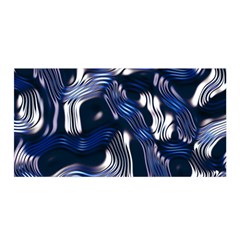 Structure Blue Background Satin Wrap